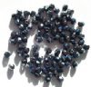 100 4mm Faceted Metallic Gunmetal Firepolish Beads